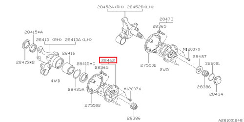 Subaru impreza gc8 - wheel, hub