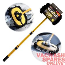 MICROFIBRE WASH BRUSH CLEANING MOP EXTENDABLE CAR CARAVAN MOTORHOME LORRY TRUCK