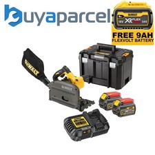 Dewalt DCS520T2 54v XR FLEXVOLT Cordless Plunge Saw 165mm - 2 x 6.0ah Batteries