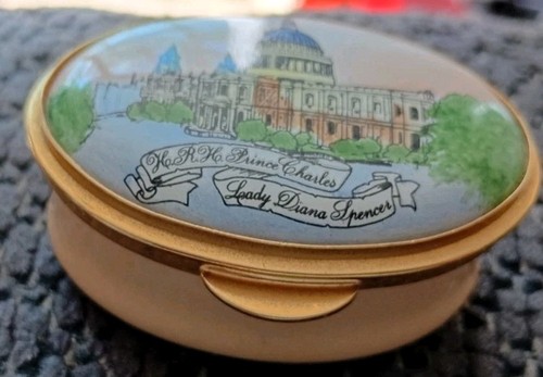 Staffordshire enamels trinket - enamels,