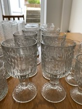 Ravenhead Siesta 1970s Retro Bark effect glasses 12 pces