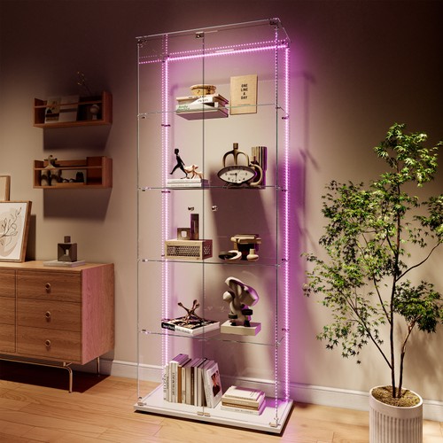 Glass display cabinet with - glass,