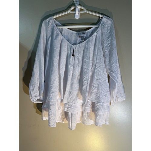 Joseph ribkoff white tiered - joseph,