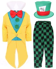 CHILDS HATTER COSTUME FAIRYTALE CHARACTER BOOK DAY MADNESS BOYS FANCY DRESS