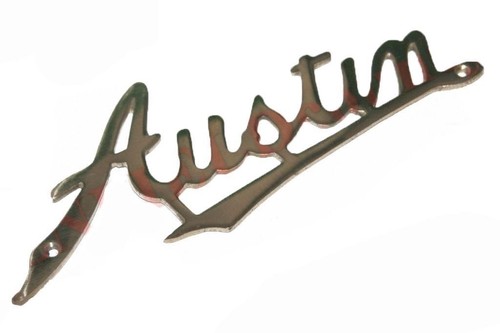 Radiator austin script - austin, badge
