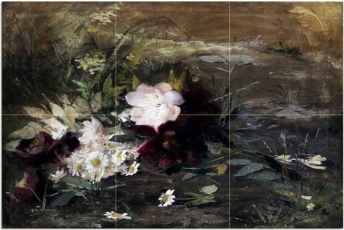 Tile mural still life - mural,