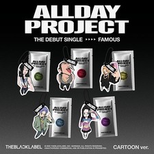 ALLDAY PROJECT Debut Single Album FAMOUS CARTOON Ver QR P.Card + CARTOON Keyring