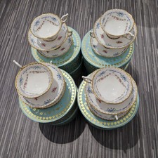 Boxed Wedgwood Harlequin Collection - "Ribbons & Roses" Tea Cup & Saucer - New