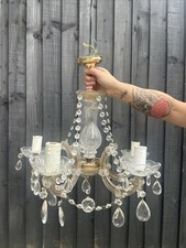 vintage ceiling chandelier Light Droplets Searchlight 5 Arm