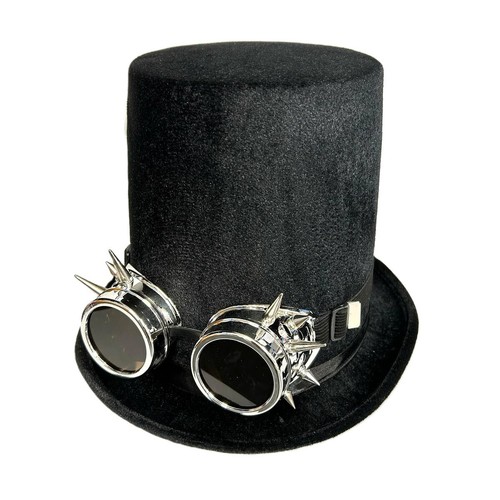 Tall black top - hat, &