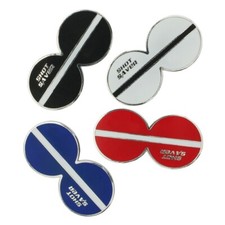METAL GOLF BALL MARKER EASY LINE UP IDEAL FOR PUTTING SHOT SAVER TWO COLOUR OPT