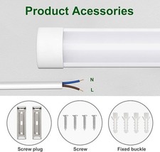 Twin LED Batten Tube Lights 4FT 5FT 6FT – Ceiling Strip 6500K Garage Office