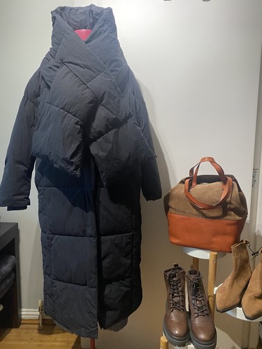 Zara black puffer coat - puffer,