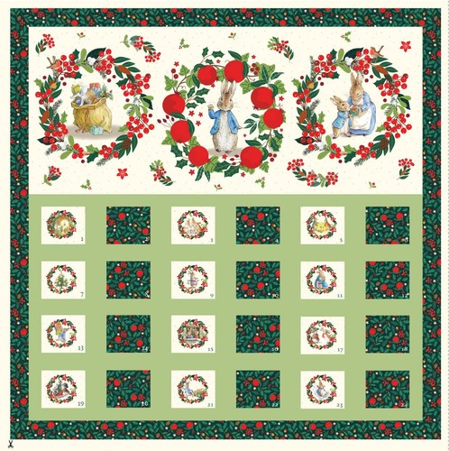 Peter rabbit fabric advent - rabbit,