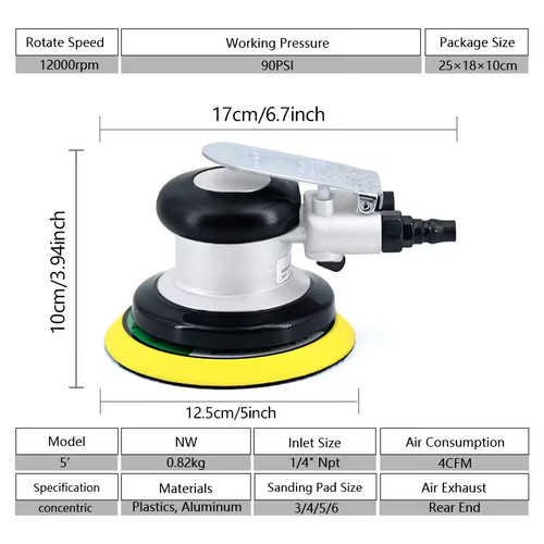 Air sanders 125mm dual - air,