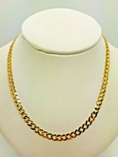 9ct Yellow Solid Gold Curb Chain – 4.4mm - 20" - CHEAPEST ON EBAY