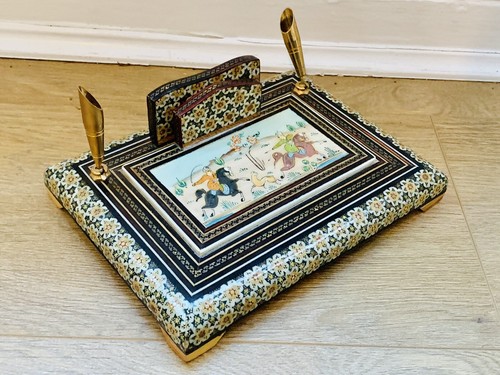 Vintage eastern mosaic inlaid - mosaic,