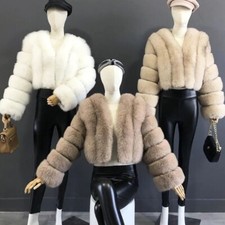Women Girls Fox Faux Fur