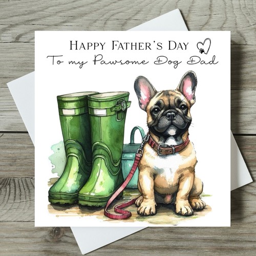 French bulldog father day - french,
