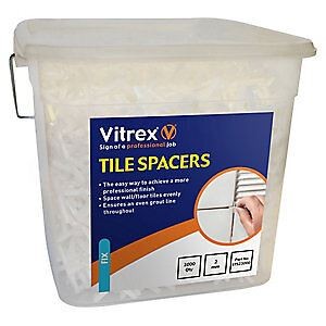 Tile spacers 2mm box - spacers,