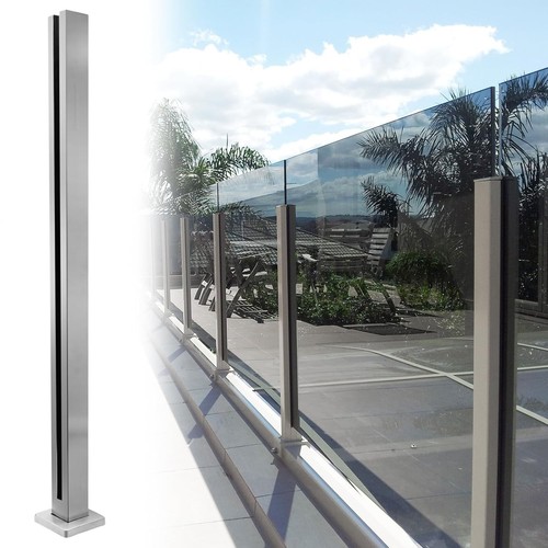 Glass railing end - glass,