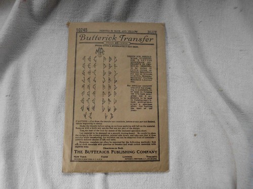 Antique 1910s butterick - 1910s,