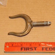 Vintage Unbranded Bronze Brass Oar Lock Horns Row Boat Oar Marine Bag#P