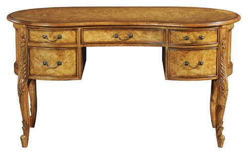 Walnut dressing table burr - table,
