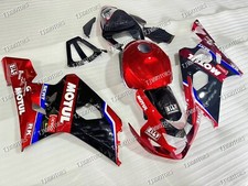 For 2004-2005 GSXR600/750 Candy Red Blk ABS Injection Mold Bodywork Fairing Kit