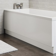 1800mm Side Front Bath Panel Acrylic Modern Bathroom Straight Baths Tub White