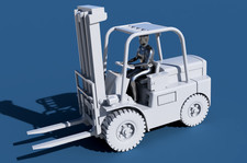 Hyster Diesel Forklift - 4mm / OO / 1:76 Scale
