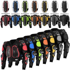 Motorcycle Body Armour Safety Jacket Motocross Motorbike Spine Protector Guard  