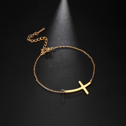 Stainless steel cross - stainless, charm