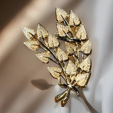 Vintage Coro Golden Leaves