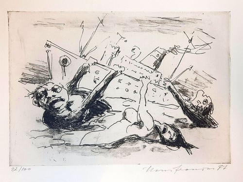 Original etching hans - original, etching,