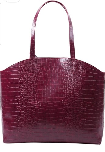 Crocodile pattern shoulder bag - crocodile,