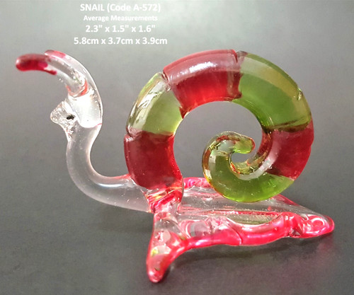Hand blown glass - blown, snail