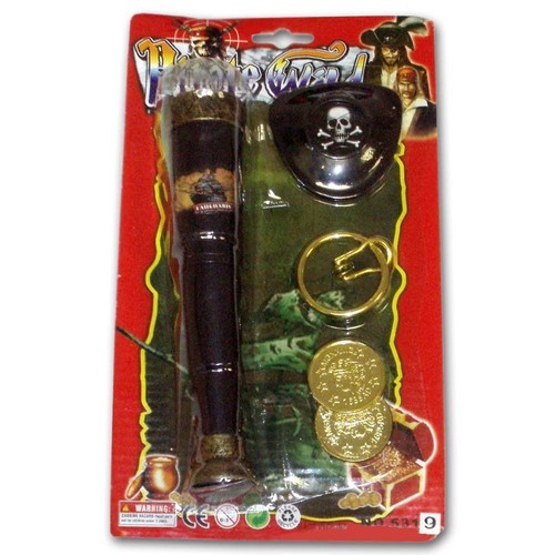 Pirate party set telescope - set,