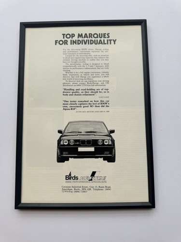 Framed original 1989 e34 - framed, 5