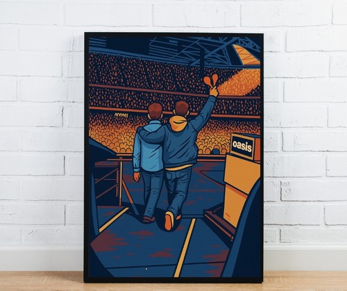 Oasis live poster - oasis,