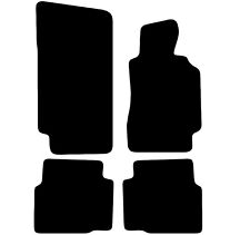 FITS BMW 3 SERIES E36 1990 TO 2000 TAILORED BLACK CAR FLOOR MATS SET (4 PCS)