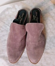 Robert Clergerie  Closed Front Flat Mules - Dusky Lilac - EU40 /UK6.5-UK7