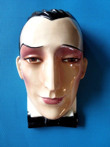 Clay art ceramic face - art, mask