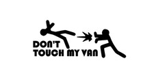 DONT TOUCH  sticker/decal VAN