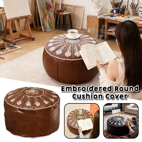 Bohemian floor pouf ottoman - pouf,