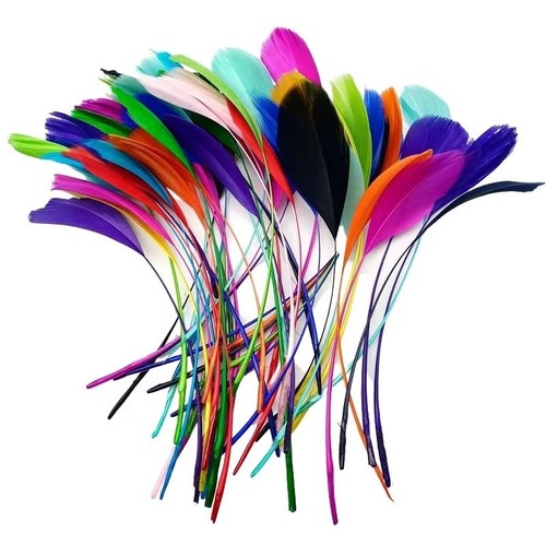 Long fascinators feathers - long,