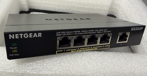 Netgear gs305p port por - netgear, 5-port