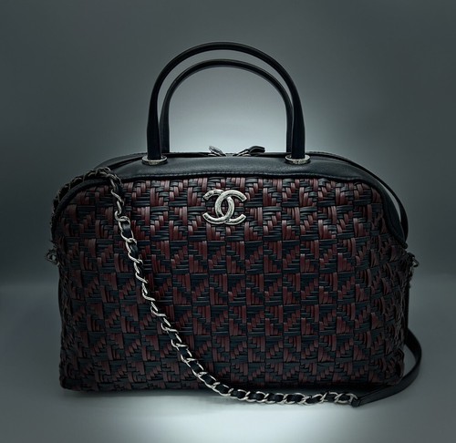 Chanel black red - chanel, woven