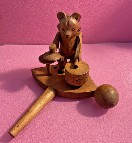 Vintage carved wooden russian - carved,