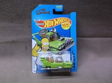 HOT WHEELS 2014 #89 GREEN THE HOMER SIMPSONS FAMILY CAR MARGE LISA BART CARTOON